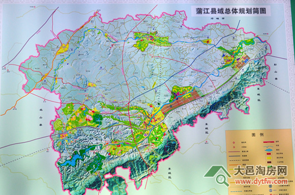 蒲江县域总体规划简图图片