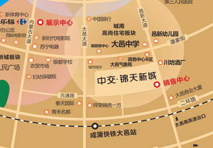 中交·锦天新城交通图
