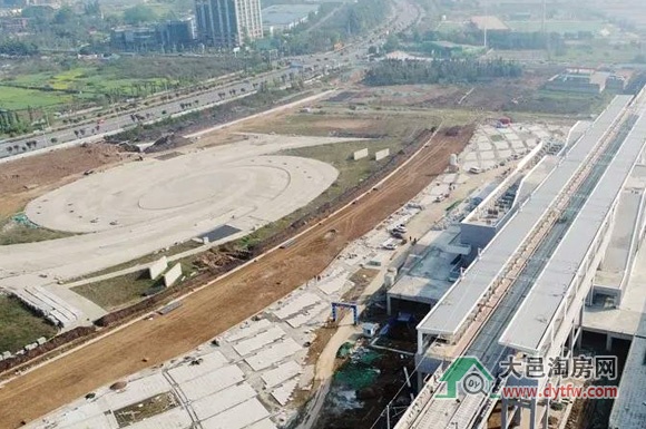 成蒲铁路大邑站2018年最新建设进度