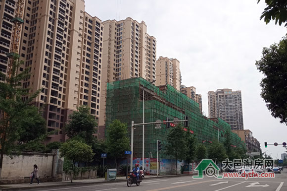 大邑外滩2019年5月最新施工进度情况