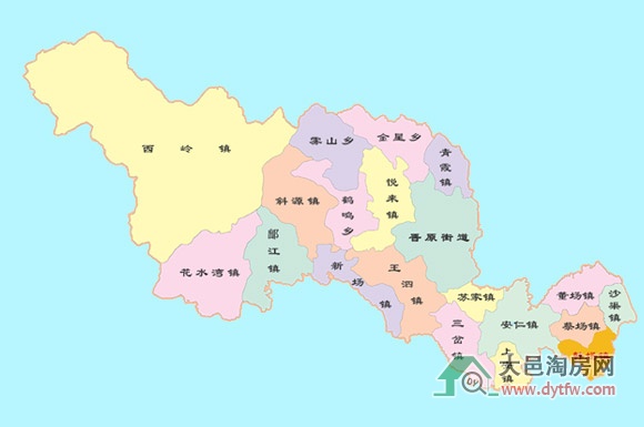 大邑县乡镇拟由1街道16镇3乡调整为4街道7镇