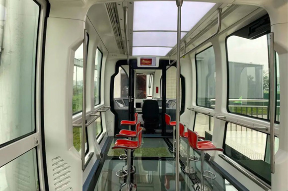 大邑空铁项目车辆下线仪式举行 每辆可载120人