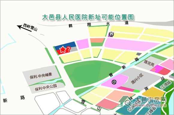 拟选址桃源西区 大邑县人民医院新址环评开始公示