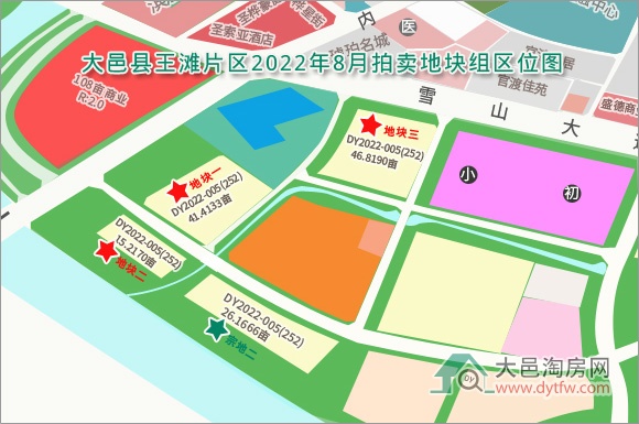 重磅!大邑王滩片区首批地块8月将拍卖