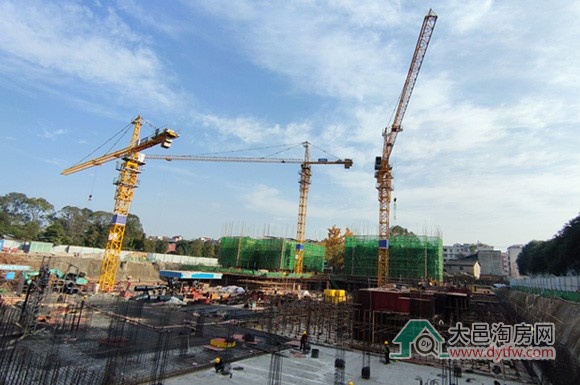 大邑新盘力扬悦熙2023年12月施工进度及动态