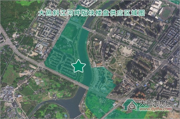 大邑县城五大主力板块房地产格局解析