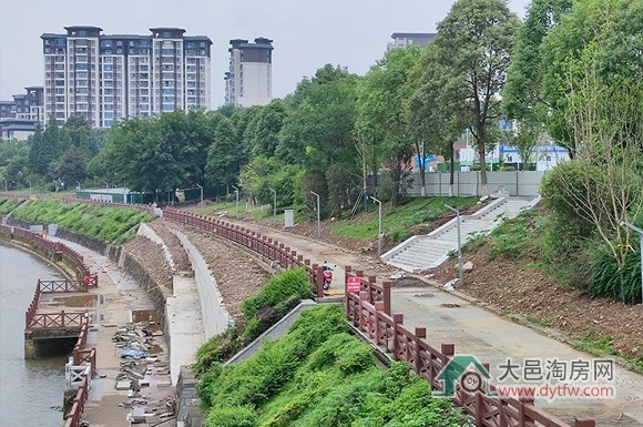 大邑斜江河体育公园桃源西区侧2025年7月建设动态