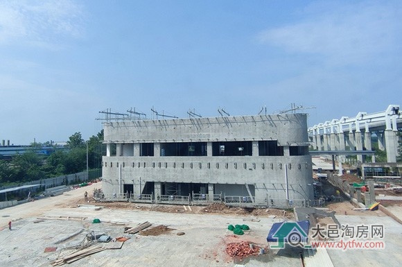 大邑新客运站2025年8月建设进度